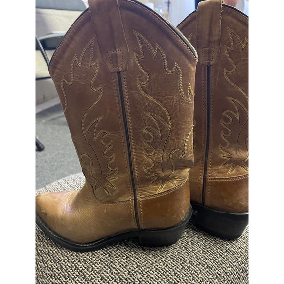 LEATHER OLD WEST BOOTS Boys - Picture 2 of 5